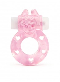 Розовое эрекционное виброкольцо в форме зайчика - 1137 - в Ноябрьске купить с доставкой