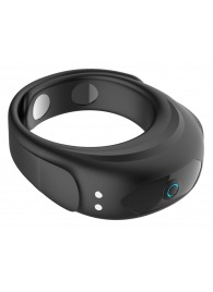 Черное эрекционное виброкольцо на ремешках - Boys of Toys - в Ноябрьске купить с доставкой