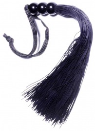 Черная силиконовая плетка - 25,4 см. - Boys of Toys - купить с доставкой в Ноябрьске