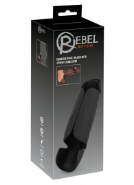 Черный вибромастурбатор с трехточечной стимуляцией Penis Trainer with 3 Point Stimulation - Orion - в Ноябрьске купить с доставкой