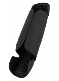 Черный вибромастурбатор с трехточечной стимуляцией Penis Trainer with 3 Point Stimulation - Orion - в Ноябрьске купить с доставкой