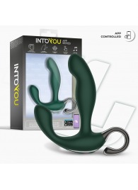 Зеленый вибромассажёр простаты Greeny - 12,8 см. - Intoyou - в Ноябрьске купить с доставкой