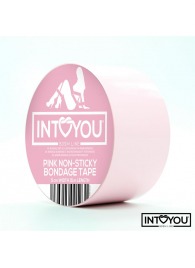 Розовый скотч для фиксации Non-Sticky Bondage Tape - 15 м. - Intoyou - купить с доставкой в Ноябрьске