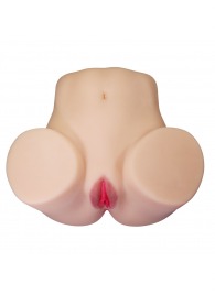 Телесный мастурбатор Julia с 2 любовными каналами - Baile - в Ноябрьске купить с доставкой