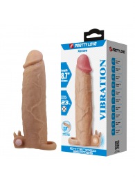 Телесная насадка на пенис Xerxes - 22 см. - Baile - в Ноябрьске купить с доставкой