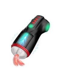 Интерактивный мастурбатор Raven с вакуумом, вибрацией и подсветкой - Shots Media BV - в Ноябрьске купить с доставкой