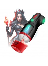 Интерактивный мастурбатор Raven с вакуумом, вибрацией и подсветкой - Shots Media BV - в Ноябрьске купить с доставкой