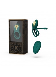 Зеленое эрекционное виброкольцо Bayek с пультом ДУ - Zalo - в Ноябрьске купить с доставкой