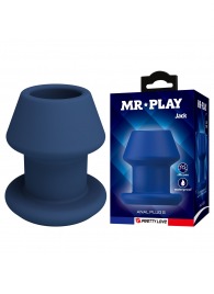 Синий анальный расширитель Jack Anal Plug S - 7,7 см. - Baile