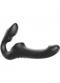 Черный безремневой страпон с 3 моторами - Ibiza - купить с доставкой в Ноябрьске