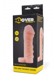 Фаллическая удлиняющая насадка с кольцом для фиксации - 16 см. - ToyFa - в Ноябрьске купить с доставкой