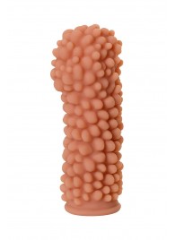 Насадка на фаллос с пузыриками по всей поверхности - 14,7 см. - KOKOS - в Ноябрьске купить с доставкой