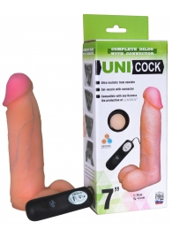 Фаллическая насадка Харнесс UNICOCK 7  с вибрацией - 19 см. - LOVETOY (А-Полимер) - купить с доставкой в Ноябрьске