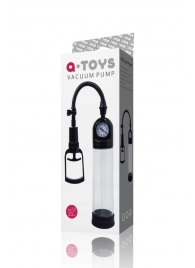Чёрная вакуумная помпа A-toys с манометром и прозрачной колбой - A-toys - в Ноябрьске купить с доставкой