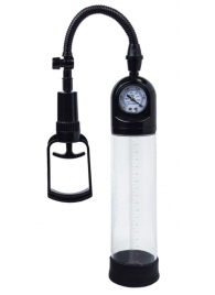 Чёрная вакуумная помпа A-toys с манометром и прозрачной колбой - A-toys - в Ноябрьске купить с доставкой