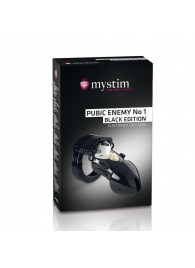 Пояс верности с электростимуляцией Mystim Pubic Enemy No1 Black Edition - MyStim - купить с доставкой в Ноябрьске