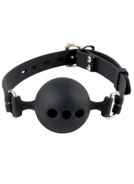 Силиконовый кляп-шар с отверстиями для дыхания Silicone Breathable Ball Gag Small - Pipedream - купить с доставкой в Ноябрьске