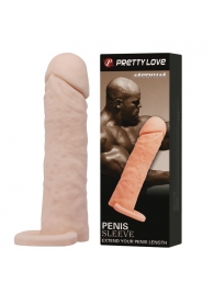 Удлиняющая насадка Medium с подхватом мошонки - 16 см. - Baile - в Ноябрьске купить с доставкой