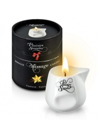 Массажная свеча с ароматом ванили Bougie Massage Gourmande Vanille - 80 мл. - Plaisir Secret - купить с доставкой в Ноябрьске