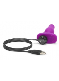 Анальная вибропробка NOVICE REMOTE CONTROL PLUG FUCHSIA - 10,2 см. - b-Vibe