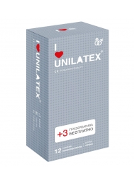 Презервативы с точками Unilatex Dotted - 12 шт. + 3 шт. в подарок - Unilatex - купить с доставкой в Ноябрьске