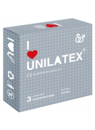 Презервативы с точками Unilatex Dotted - 3 шт. - Unilatex - купить с доставкой в Ноябрьске