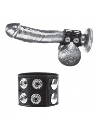 Ремень на член и мошонку 1.5  Cock Ring With Ball Strap - BlueLine - купить с доставкой в Ноябрьске