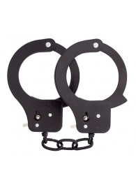 Чёрные наручники из листового металла BONDX METAL CUFFS BLACK - Dream Toys - купить с доставкой в Ноябрьске