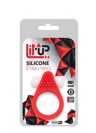 Красное эрекционное кольцо LIT-UP SILICONE STIMU RING 1 RED - Dream Toys - в Ноябрьске купить с доставкой