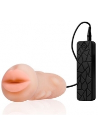 Мастурбатор-ротик с вибрацией REALSTUFF VIBRATING MASTURBATOR MOUTH - Dream Toys - в Ноябрьске купить с доставкой