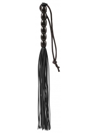 Чёрная мини-плеть из резины Rubber Mini Whip - 22 см. - Blush Novelties - купить с доставкой в Ноябрьске