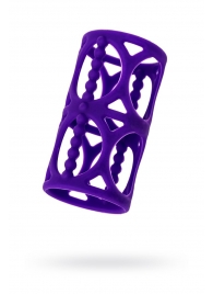 Фиолетовая насадка-сетка на член - A-toys - в Ноябрьске купить с доставкой