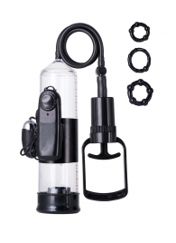 Вакуумная помпа A-toys с вибропулей и эрекционными кольцами - A-toys - в Ноябрьске купить с доставкой