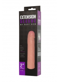 Насадка-удлинитель Extension sleeve телесного цвета - 18,5 см. - Sitabella - в Ноябрьске купить с доставкой