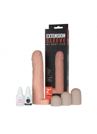 Насадка-удлинитель Extension sleeve с подхватом мошонки - 19 см. - Sitabella - в Ноябрьске купить с доставкой