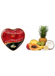 Массажная свеча с ароматом экзотических фруктов Bougie Massage Candle - 35 мл. - Plaisir Secret - купить с доставкой в Ноябрьске