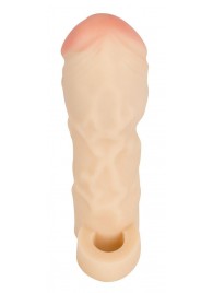 Закрытая удлиняющая насадка на пенис с подхватом мошонки T B Extension - Orion - в Ноябрьске купить с доставкой