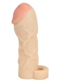 Закрытая удлиняющая насадка на пенис с подхватом мошонки T B Extension - Orion - в Ноябрьске купить с доставкой