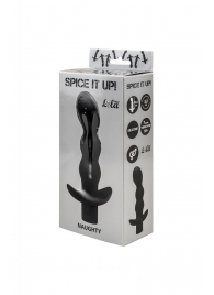 Чёрный анальный вибромассажёр Naughty - 14,5 см. - Lola Games