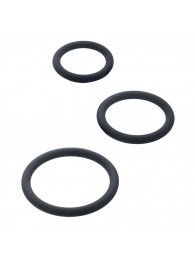 Набор из 3 чёрных эрекционных колец - ToyFa - в Ноябрьске купить с доставкой