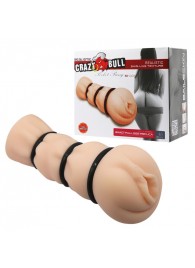 Мастурбатор-вагина с уплотняющими кольцами Baile Crazy Bull - Baile - в Ноябрьске купить с доставкой