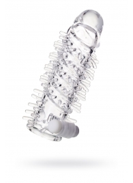 Насадка на пенис TOYFA A-Toys с вибропулей и шипами - 13,4 см. - A-toys - в Ноябрьске купить с доставкой