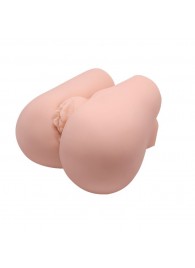 Реалистичный мастурбатор с вибрацией и двумя тоннелями - вагиной и анусом - Baile - в Ноябрьске купить с доставкой