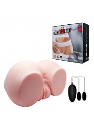 Телесный мастурбатор с двумя любовными тоннелями и вибрацией - Baile - в Ноябрьске купить с доставкой