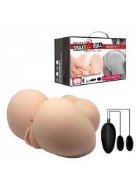 Вагина и анус с вибрацией Crazy Bull Busty Butt - Baile - в Ноябрьске купить с доставкой