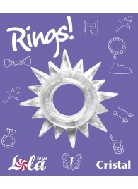 Прозрачное эрекционное кольцо Rings Cristal - Lola Games - в Ноябрьске купить с доставкой