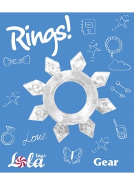 Прозрачное эрекционное кольцо Rings Gear - Lola Games - в Ноябрьске купить с доставкой