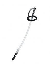 Силиконовый уретральный плаг со сменными фиксирующими кольцами Metal - ToyFa - купить с доставкой в Ноябрьске