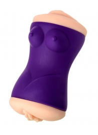 Двухсторонний мастурбатор JOS YARA в фиолетовой колбе - JOS - в Ноябрьске купить с доставкой