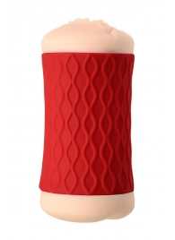 Двухсторонний мастурбатор JOS  NADIN в красном цилиндре - JOS - в Ноябрьске купить с доставкой